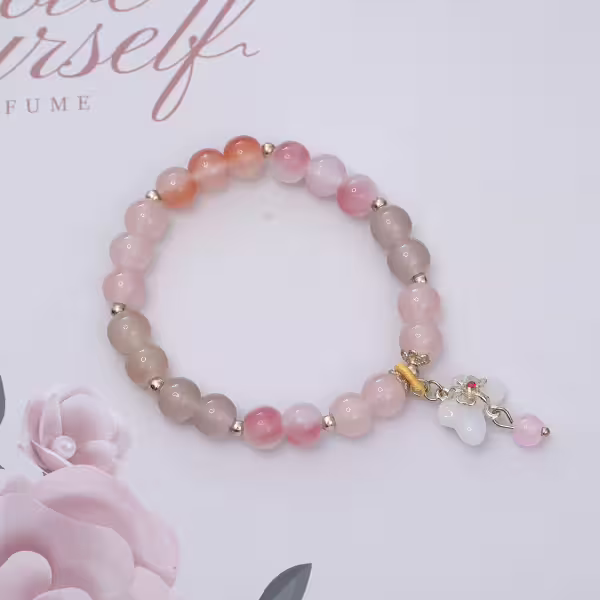 粉黛蝶語&times;固定式串珠手鍊
