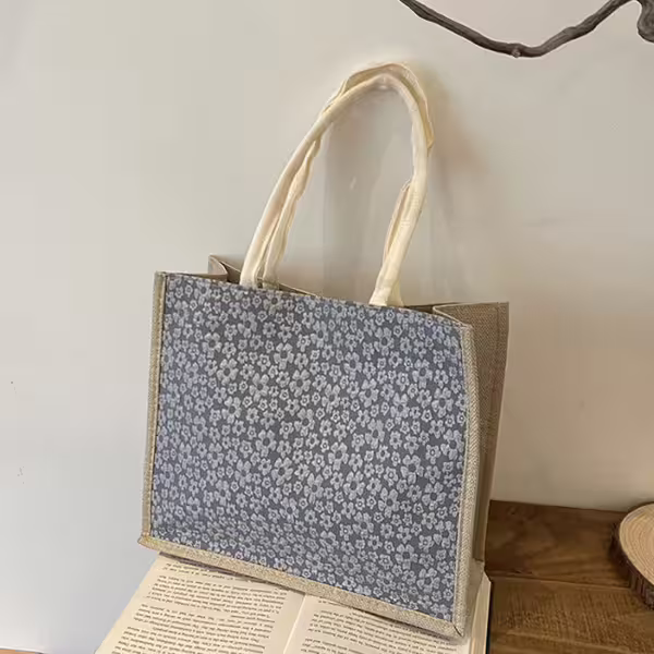春語小碎花&times;肩背手提袋&times;藍色