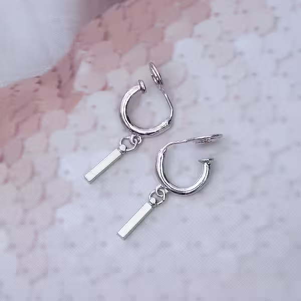 小銀條&times;蚊香盤U型耳夾