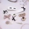 白咖黑領結毛毛×十套件髮夾組-第2張