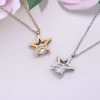316鋼飾×靈動五芒星×鎖骨項鍊×金色-第6張