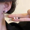 小愛心×陶瓷×養耳棒×二套件耳環組×黑色-第6張