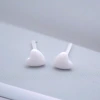 小愛心×陶瓷×養耳棒×二套件耳環組×白色-第3張