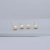 小圓珠×陶瓷×養耳棒×二套件耳環組×黃色-第2張