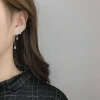 925銀針×精靈花朵×後掛式耳環-第6張
