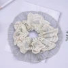 白蕾絲藍薄紗×大腸圈髮束-第4張