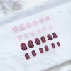 毛呢紅小香風亮面×穿戴式手指甲片×二十四入-第3張