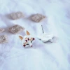 白色火狐狸×吊墜耳環-第3張