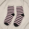 點點條紋毛襪&times;中筒襪&times;二雙套件襪子組-第4張