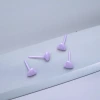 小愛心&times;陶瓷&times;養耳棒&times;二套件耳環組&times;紫色-第1張
