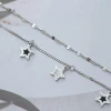 316鋼飾&times;星白星星&times;雙層腳鍊&times;銀色-第4張