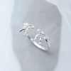 925銀飾&times;芭蕾風蝴蝶結&times;開口戒指-第3張