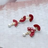 梅映紅扇&times;不對稱吊墜耳扣-第2張
