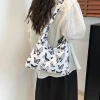蝴蝶印花布藝&times;斜背包&times;黑白-第6張