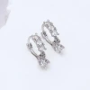 925銀針×單排鋯石垂鑽×耳扣-第1張