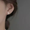 925銀針&times;小貓賣萌&times;後掛式耳環-第5張
