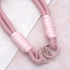 雙線素繩&times;手機腕帶掛繩&times;粉紅-第4張