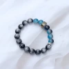 黑藍虎眼石×固定式串珠手鍊-第1張