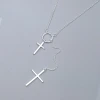 925銀飾&times;圓環雙十字&times;鎖骨項鍊-第1張
