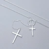 925銀飾&times;圓環雙十字&times;鎖骨項鍊-第3張