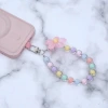果凍小花朵×手機手提吊飾掛繩×彩色粉花-第3張