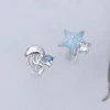 925銀針&times;水母海星&times;不對稱耳環-第3張