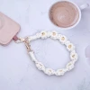 小花朵編織&times;手機腕帶掛繩&times;白色-第2張