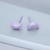 小月亮&times;陶瓷&times;養耳棒&times;二套件耳環組&times;紫色-第3張