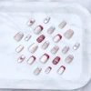 銀心貓眼蝴蝶結亮面&times;穿戴式手指甲片&times;二十四入-第2張