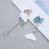 白雲藍雨蝴蝶結×不對稱三角耳夾-第3張