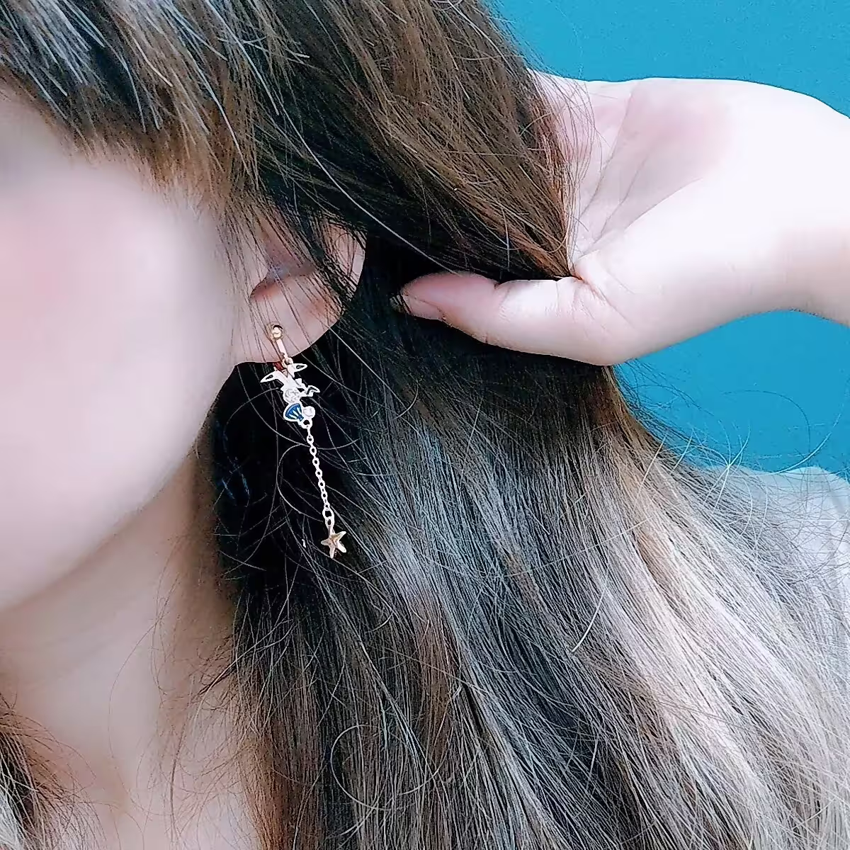 海鷗晶鑽貝殼之星×吊墜耳環-第6張