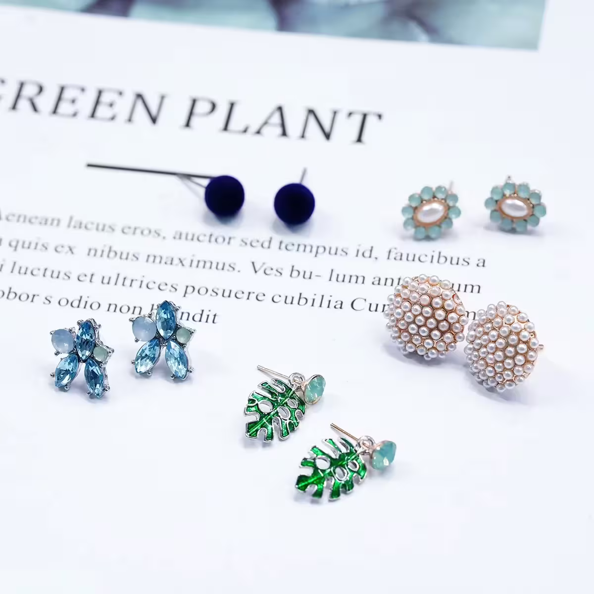 大自然花花草草×五套件耳環組-第1張