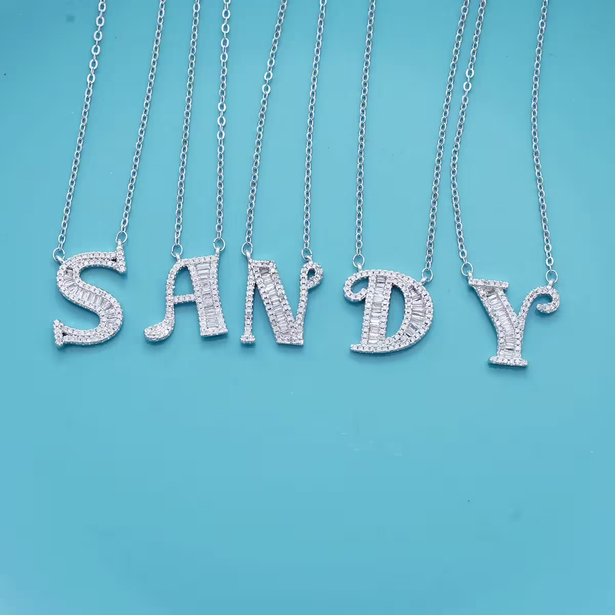 英文字母閃鑽&times;項鍊&times;Y-第5張