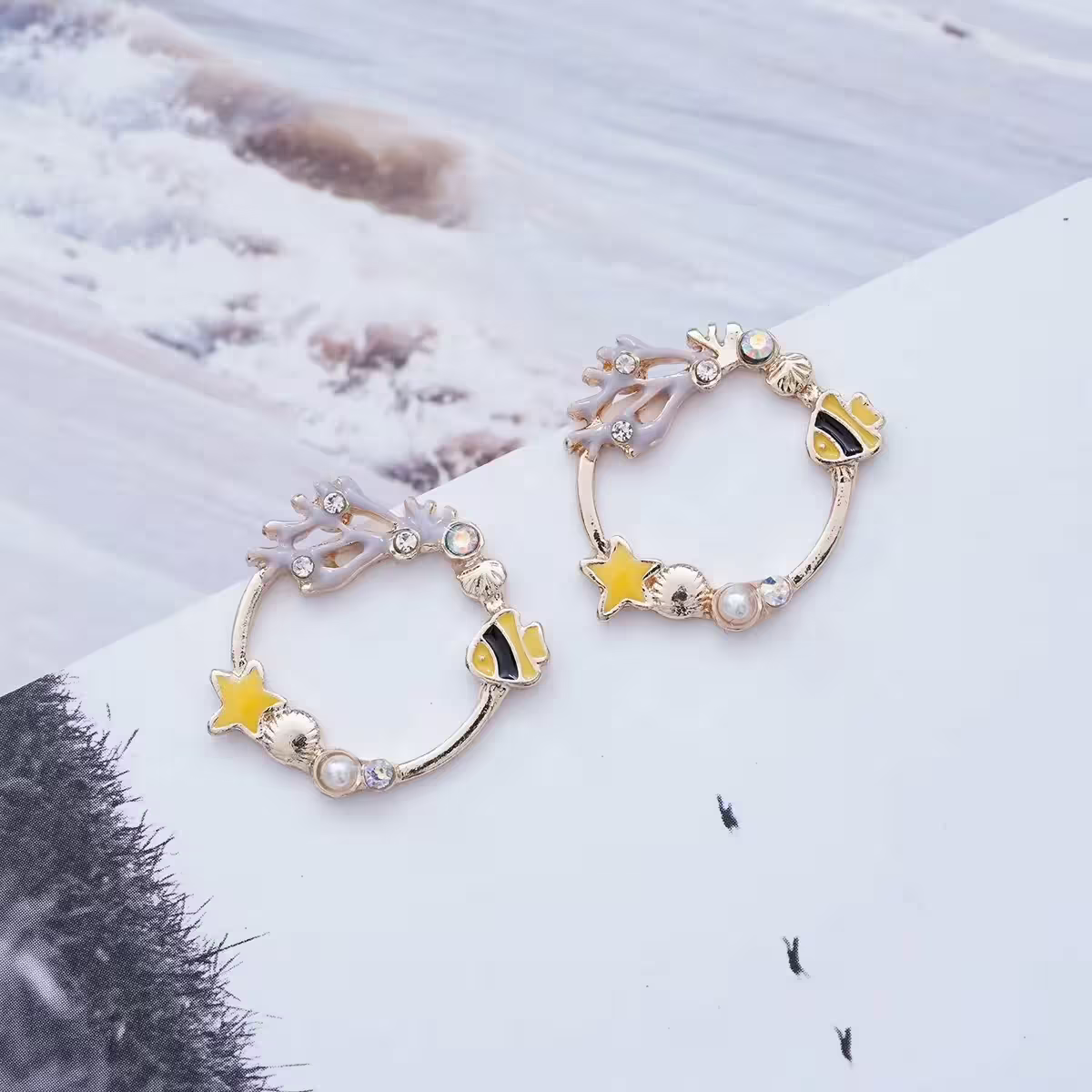 珊瑚海與魚&times;耳環&times;共二色-第3張