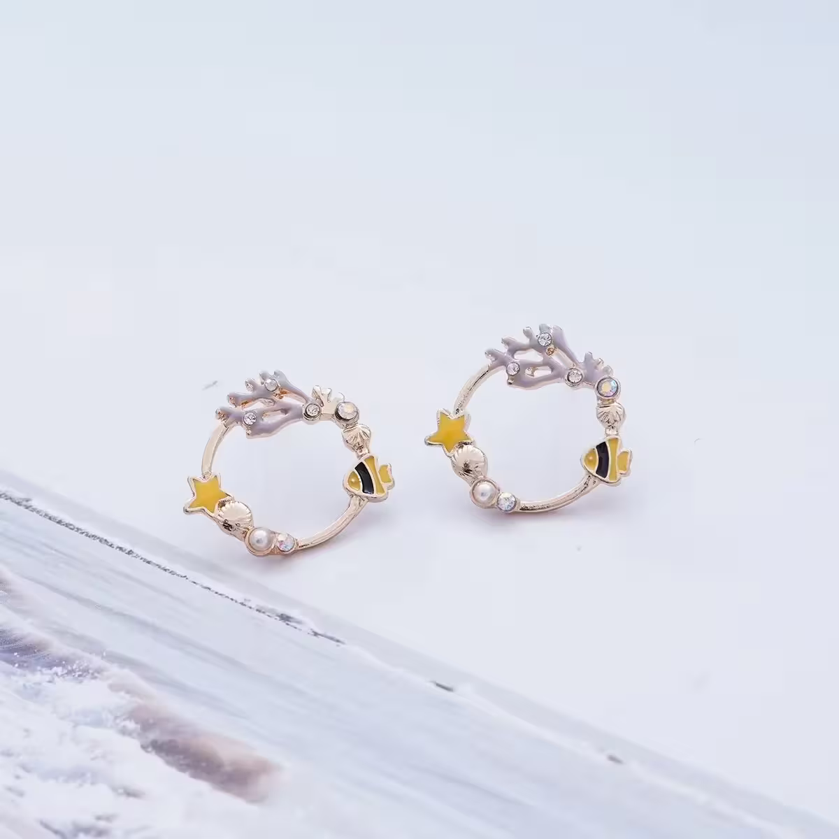 珊瑚海與魚&times;耳環&times;共二色-第4張