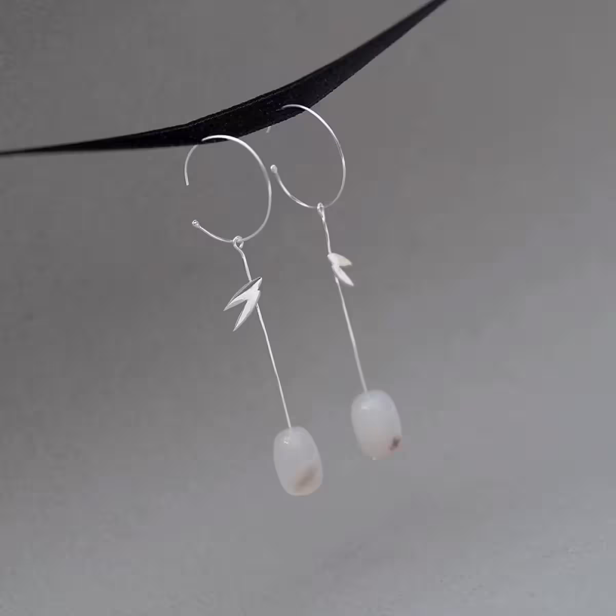 【精品館】竹隱 耳環 銀色-第4張