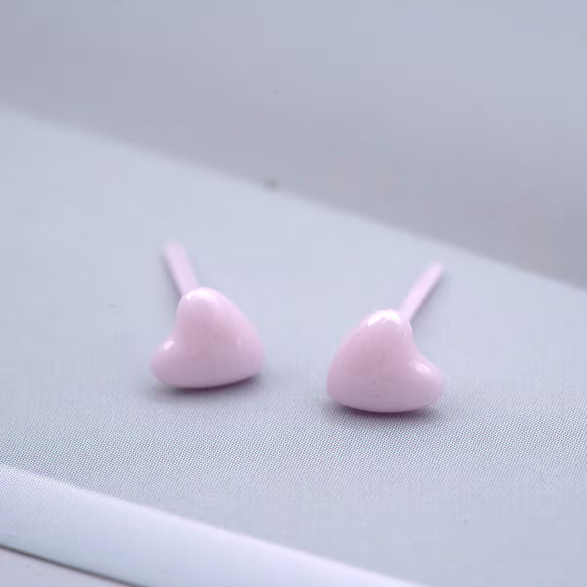 小愛心×陶瓷×養耳棒×二套件耳環組×粉紅-第3張
