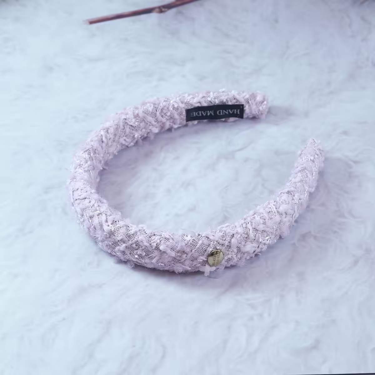 羊羔毛小金牌×髮箍×共二色-第4張