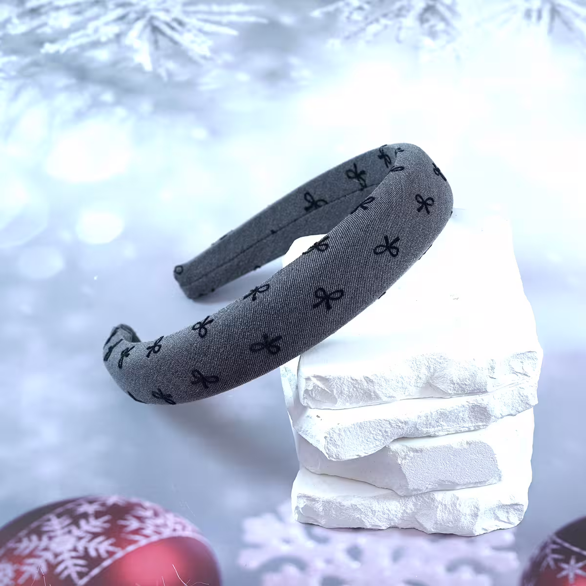 深灰蝴蝶結×髮箍-第2張