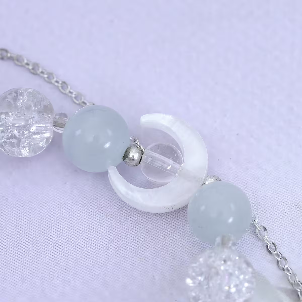 白月光琉璃鈴鐺×固定式串珠手鍊-第4張