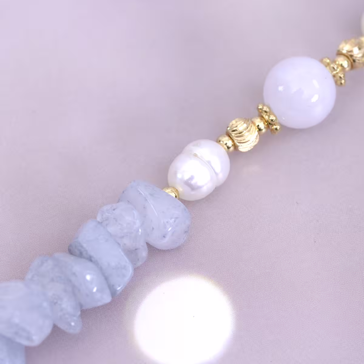 清新海藍寶珍珠×手鍊-第5張