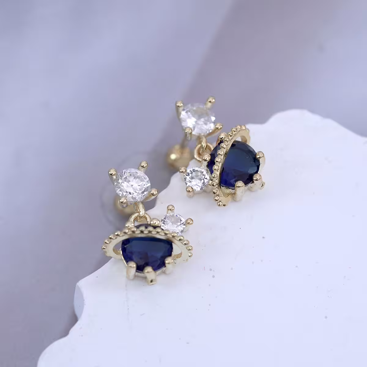 藍色星球×轉珠耳環-第1張