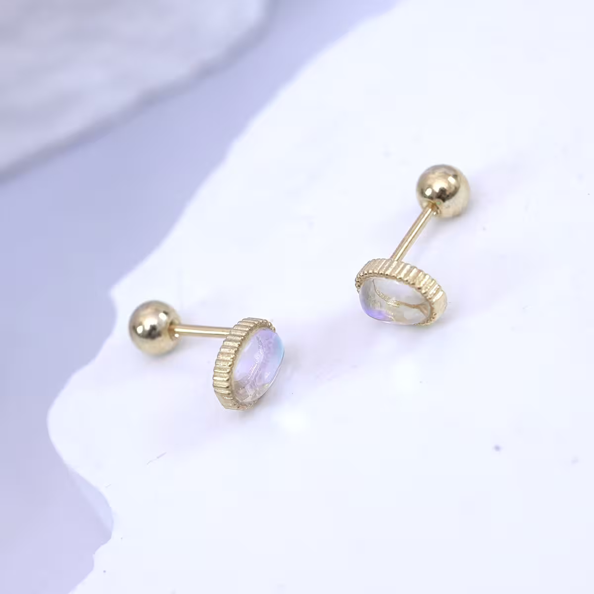 金色橢圓月光×轉珠耳環-第2張