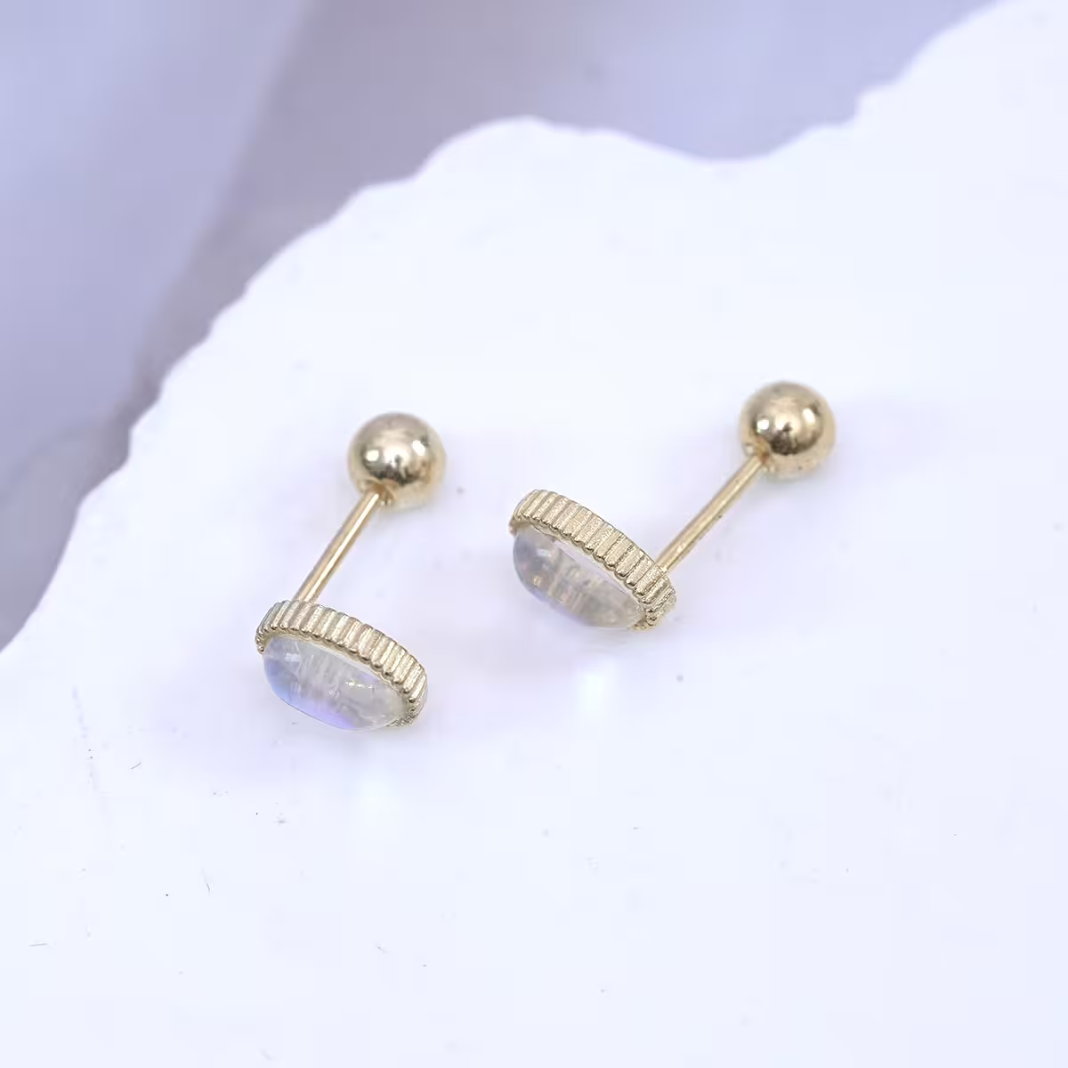 金色橢圓月光×轉珠耳環-第3張