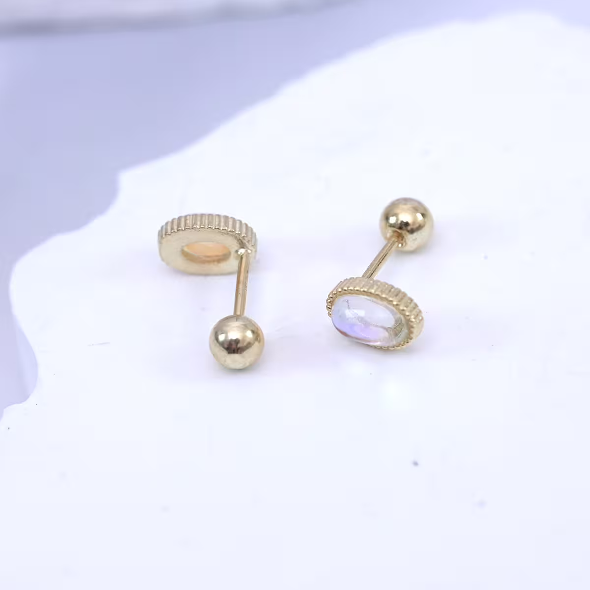 金色橢圓月光×轉珠耳環-第4張