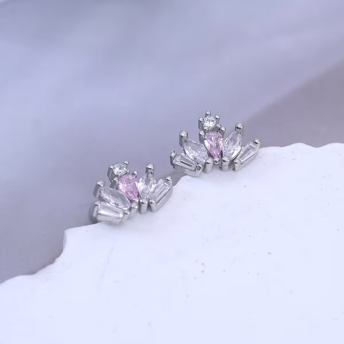 皇冠晶鑽×轉珠耳環-第1張