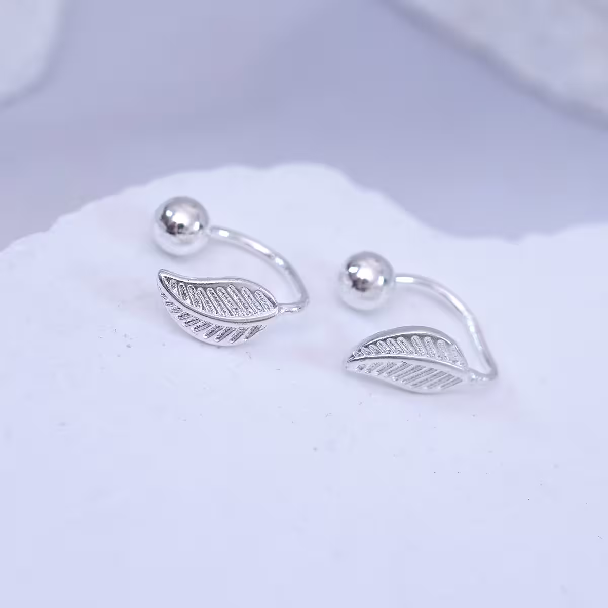 925耳針×葉子×轉珠耳環-第1張