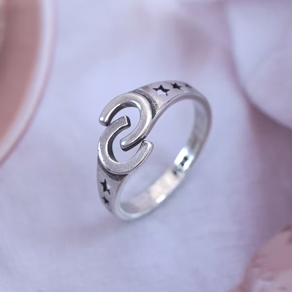 極簡雙C×開口戒指-第1張