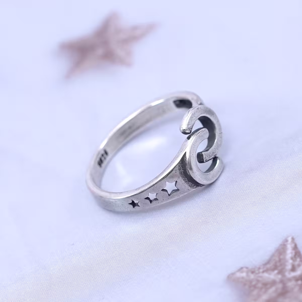 極簡雙C×開口戒指-第4張