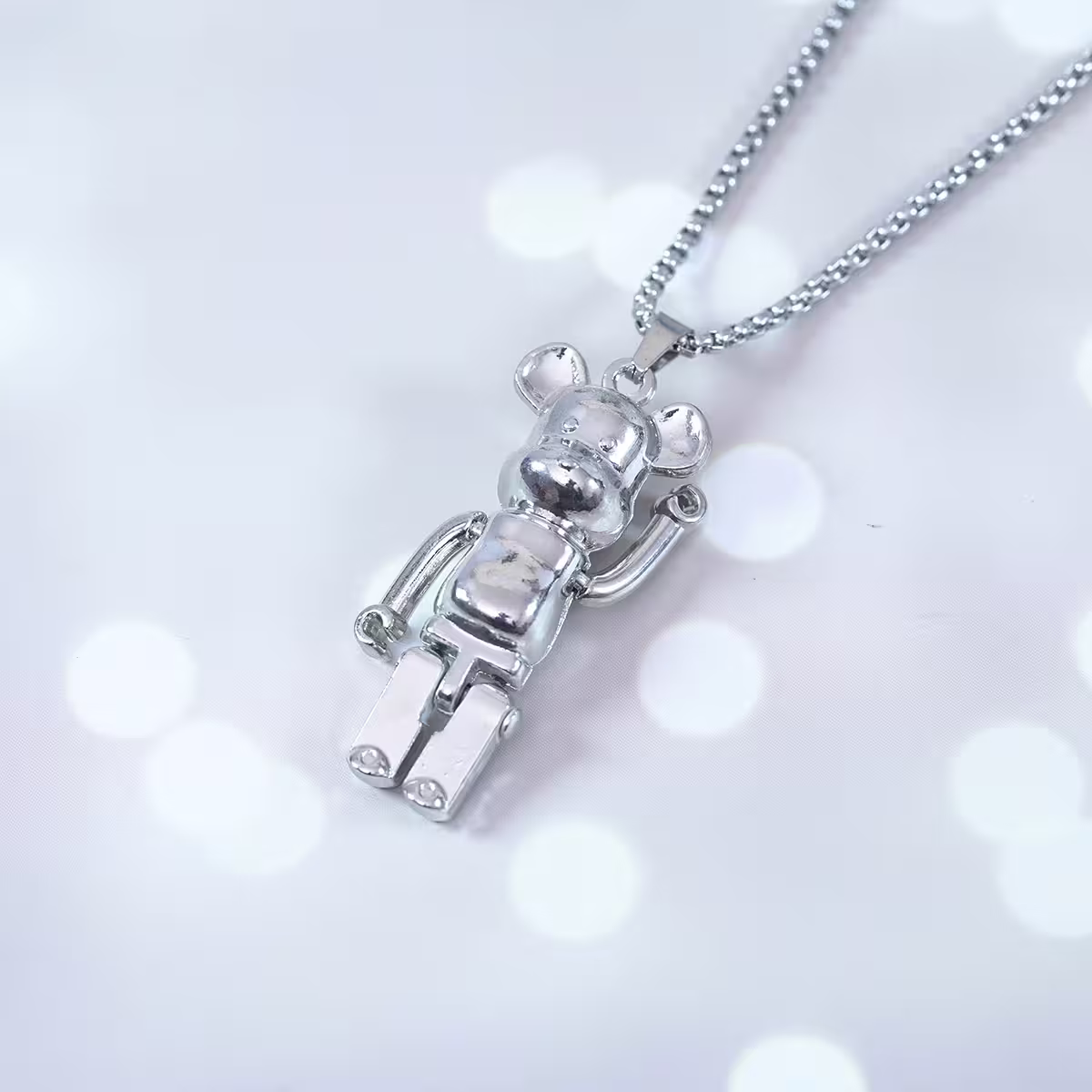 嘻哈單色潮熊×長鍊項×共二色-第5張